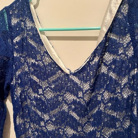 ANTONIO MELANI Royal Blue Lace Dress - Picture 2 of 8
